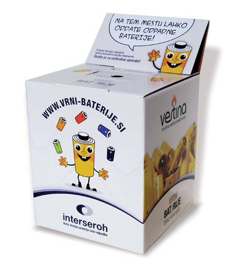 Vrni baterije - škatlica